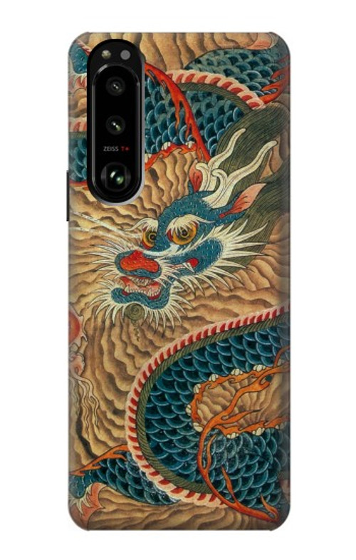 S3541 Dragon Cloud Painting Case Cover Custodia per Sony Xperia 5 III