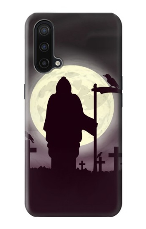 S3262 Grim Reaper Night Moon Cemetery Case Cover Custodia per OnePlus Nord CE 5G