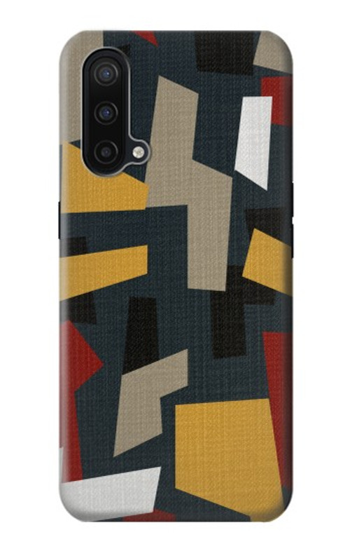 S3386 Abstract Fabric Texture Case Cover Custodia per OnePlus Nord CE 5G