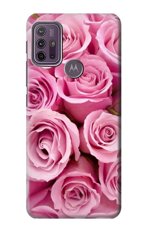 S2943 Pink Rose Case Cover Custodia per Motorola Moto G10 Power