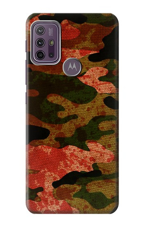 S3393 Camouflage Blood Splatter Case Cover Custodia per Motorola Moto G10 Power