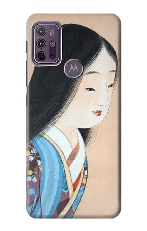 S3483 Japan Beauty Kimono Case Cover Custodia per Motorola Moto G10 Power