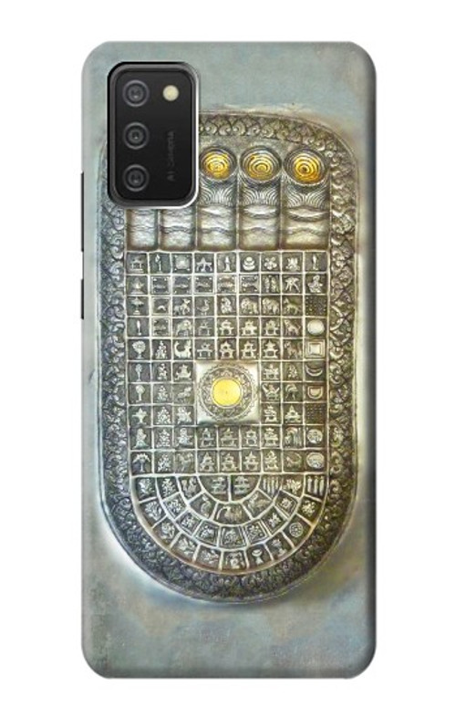 S1484 Buddha Footprint Case Cover Custodia per Samsung Galaxy A03S