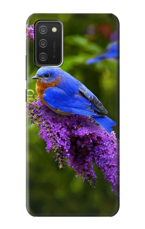 S1565 Bluebird of Happiness Blue Bird Case Cover Custodia per Samsung Galaxy A03S