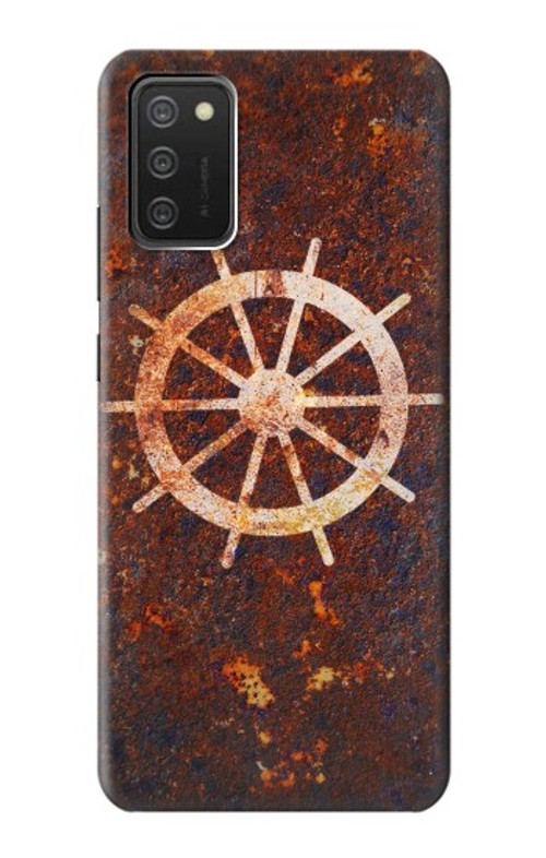 S2766 Ship Wheel Rusty Texture Case Cover Custodia per Samsung Galaxy A03S S2766 Ship Wheel Rusty Texture Case Cover Custodia per Samsung Galaxy A03S
