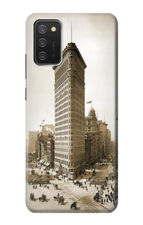 S3046 Old New York Flatiron Building Case Cover Custodia per Samsung Galaxy A03S
