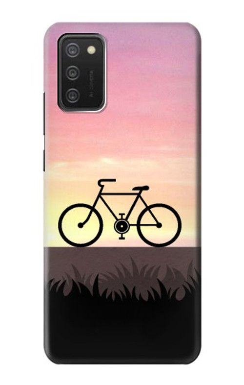 S3252 Bicycle Sunset Case Cover Custodia per Samsung Galaxy A03S