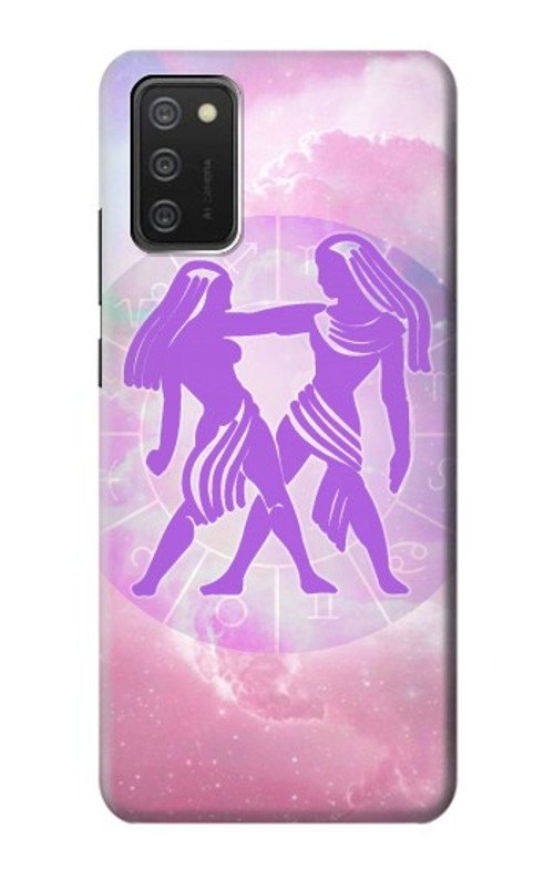 S3259 Zodiac Gemini Case Cover Custodia per Samsung Galaxy A03S