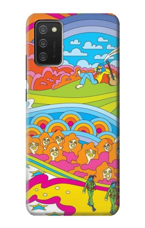 S3407 Hippie Art Case Cover Custodia per Samsung Galaxy A03S S3407 Hippie Art Case Cover Custodia per Samsung Galaxy A03S