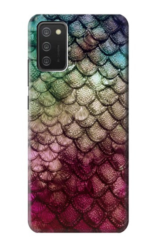 S3539 Mermaid Fish Scale Case Cover Custodia per Samsung Galaxy A03S