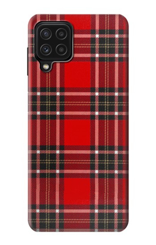 S2374 Tartan Red Pattern Case Cover Custodia per Samsung Galaxy A22 4G