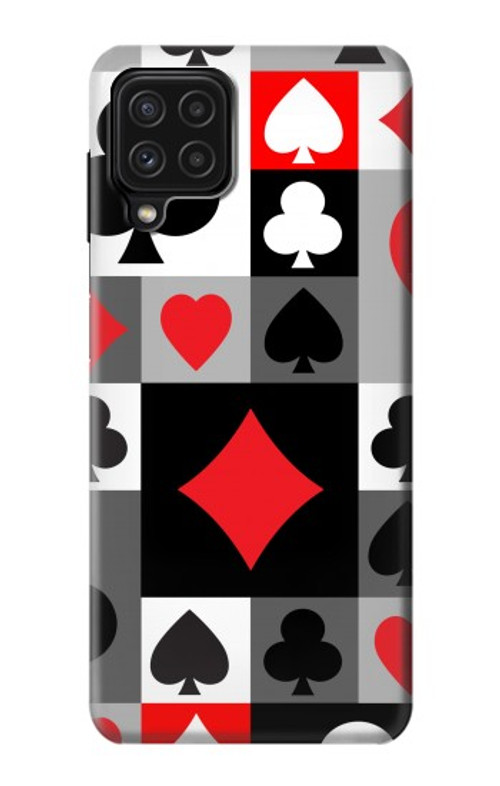 S3463 Poker Card Suit Case Cover Custodia per Samsung Galaxy A22 4G