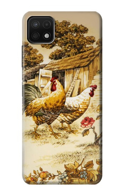 S2181 French Country Chicken Case Cover Custodia per Samsung Galaxy A22 5G