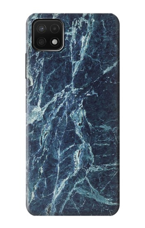 S2799 Light Blue Marble Stone Graphic Printed Case Cover Custodia per Samsung Galaxy A22 5G