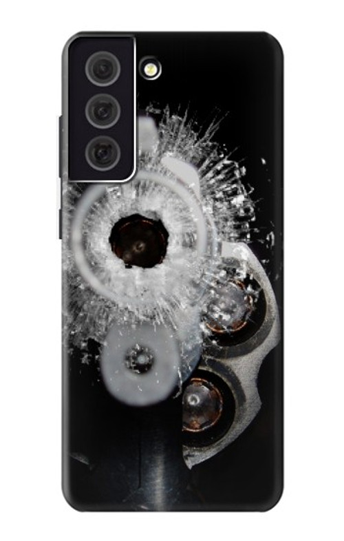 S2387 Gun Bullet Hole Glass Case Cover Custodia per Samsung Galaxy S21 FE 5G