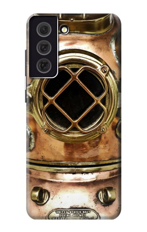 S2412 Vintage Deep Sea Diving Helmet Case Cover Custodia per Samsung Galaxy S21 FE 5G