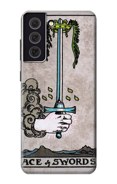S2482 Tarot Card Ace of Swords Case Cover Custodia per Samsung Galaxy S21 FE 5G S2482 Tarot Card Ace of Swords Case Cover Custodia per Samsung Galaxy S21 FE 5G