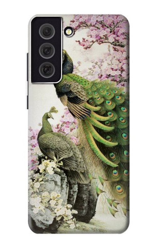 S2773 Peacock Chinese Brush Painting Case Cover Custodia per Samsung Galaxy S21 FE 5G