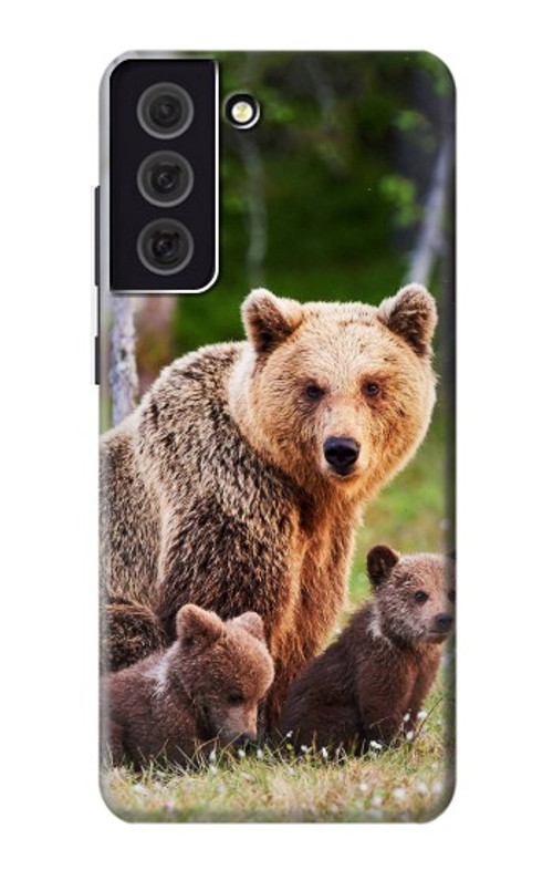 S3558 Bear Family Case Cover Custodia per Samsung Galaxy S21 FE 5G