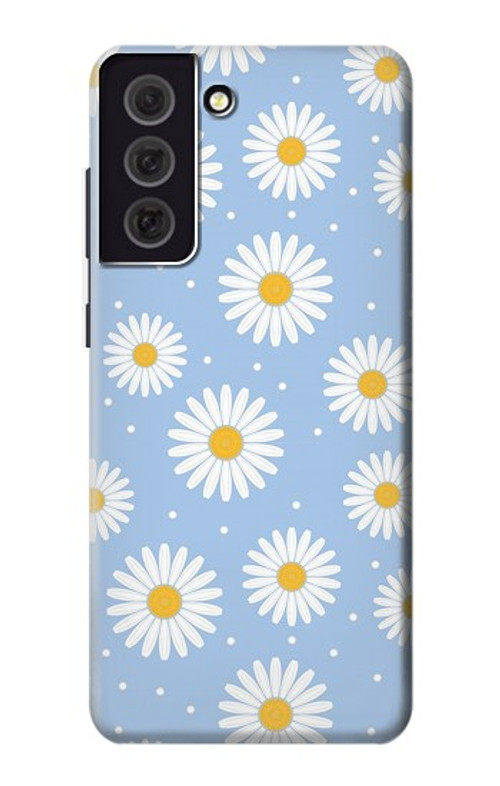 S3681 Daisy Flowers Pattern Case Cover Custodia per Samsung Galaxy S21 FE 5G