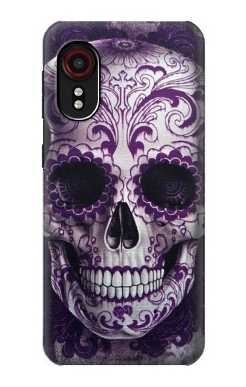 S3582 Purple Sugar Skull Case Cover Custodia per Samsung Galaxy Xcover 5