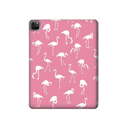 S2858 Pink Flamingo Pattern Case Cover Custodia per iPad Pro 12.9 (2022, 2021, 2020, 2018), Air 13 (2024)