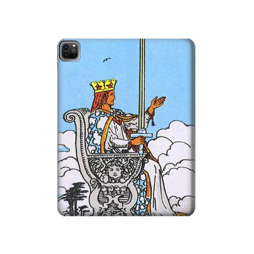 S3068 Tarot Card Queen of Swords Case Cover Custodia per iPad Pro 12.9 (2022, 2021, 2020, 2018), Air 13 (2024)