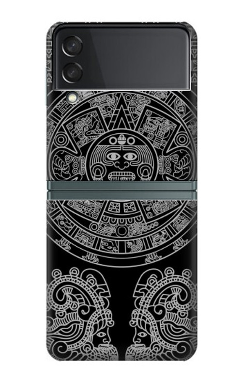 S1838 Mayan Pattern Case For Samsung Galaxy Z Flip 3 5G S1838 Mayan Pattern Case For Samsung Galaxy Z Flip 3 5G