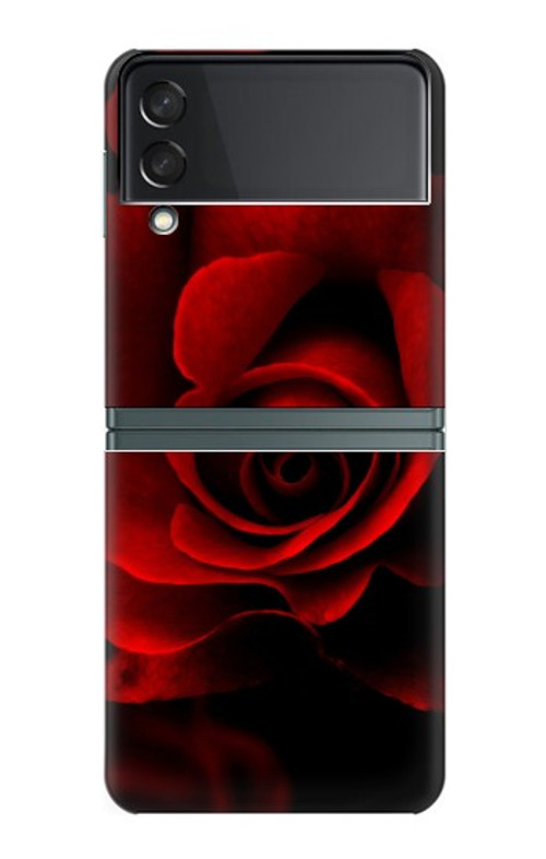 S2898 Red Rose Case For Samsung Galaxy Z Flip 3 5G