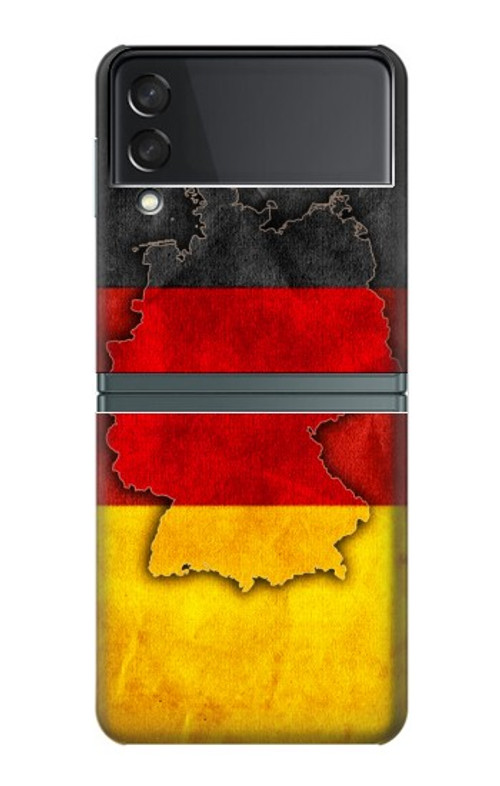 S2935 Germany Flag Map Case For Samsung Galaxy Z Flip 3 5G