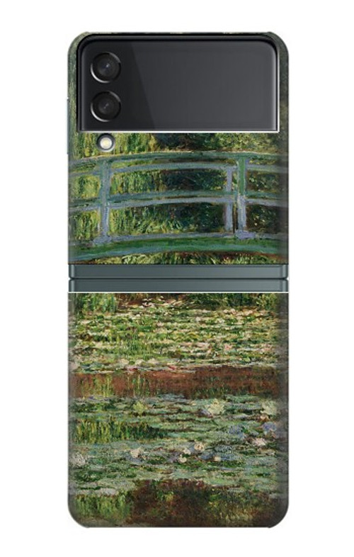 S3674 Claude Monet Footbridge and Water Lily Pool Case For Samsung Galaxy Z Flip 3 5G