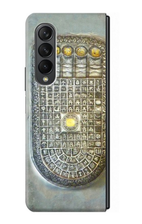S1484 Buddha Footprint Case For Samsung Galaxy Z Fold 3 5G