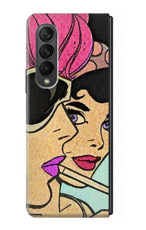 S3171 Girls Pop Art Case For Samsung Galaxy Z Fold 3 5G