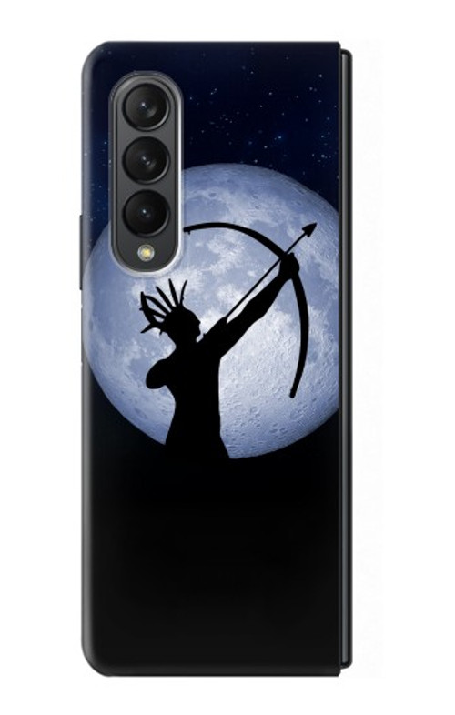 S3489 Indian Hunter Moon Case For Samsung Galaxy Z Fold 3 5G