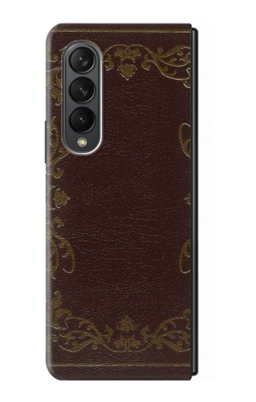 S3553 Vintage Book Cover Case For Samsung Galaxy Z Fold 3 5G