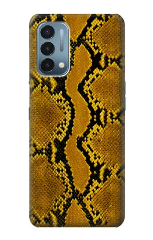 S3365 Yellow Python Skin Graphic Print Case Cover Custodia per OnePlus Nord N200 5G