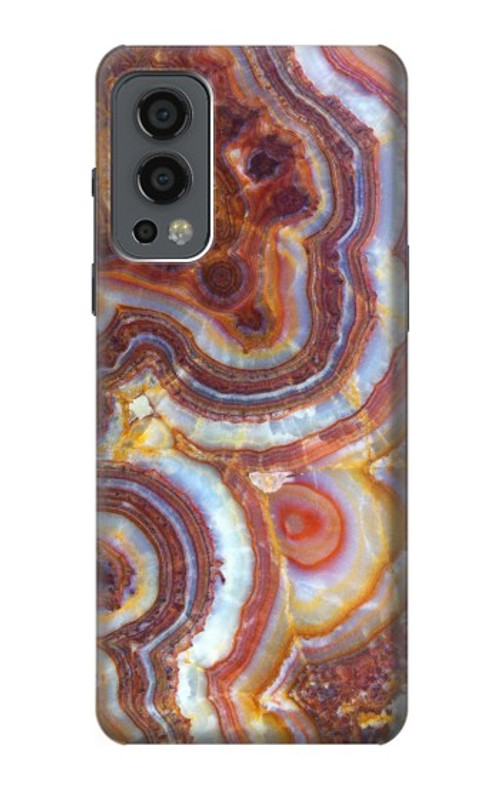 S3034 Colored Marble Texture Printed Case Cover Custodia per OnePlus Nord 2 5G