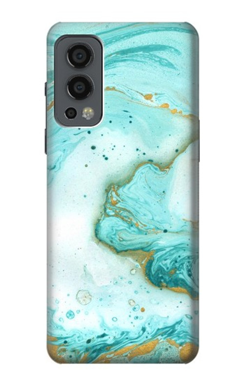 S3399 Green Marble Graphic Print Case Cover Custodia per OnePlus Nord 2 5G