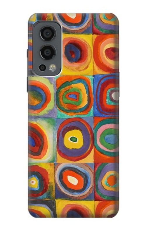 S3409 Squares Concentric Circles Case Cover Custodia per OnePlus Nord 2 5G