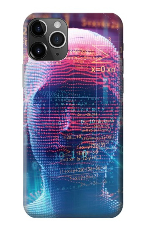 S3800 Digital Human Face Case Cover Custodia per iPhone 11 Pro Max