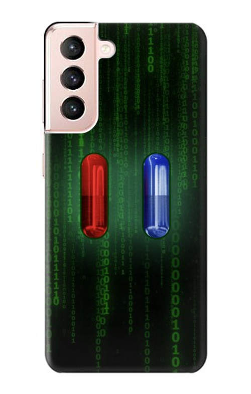 S3816 Red Pill Blue Pill Capsule Case Cover Custodia per Samsung Galaxy S21 5G