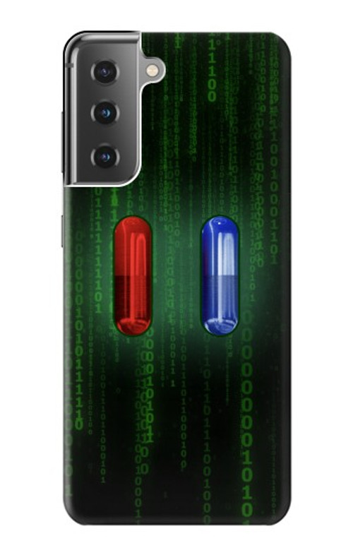 S3816 Red Pill Blue Pill Capsule Case Cover Custodia per Samsung Galaxy S21 Plus 5G, Galaxy S21+ 5G