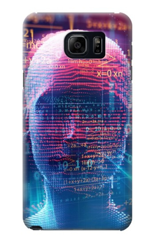 S3800 Digital Human Face Case Cover Custodia per Samsung Galaxy S6 Edge Plus