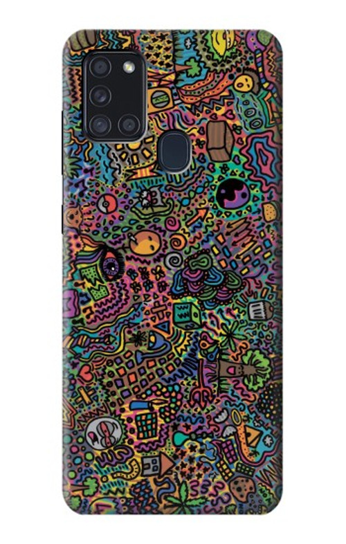 S3815 Psychedelic Art Case Cover Custodia per Samsung Galaxy A21s
