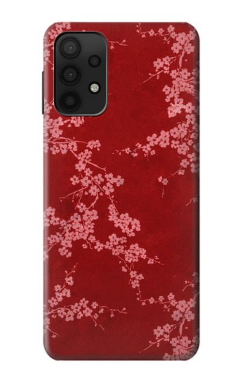 S3817 Red Floral Cherry blossom Pattern Case Cover Custodia per Samsung Galaxy A32 5G