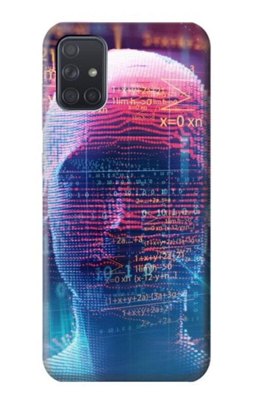 S3800 Digital Human Face Case Cover Custodia per Samsung Galaxy A71