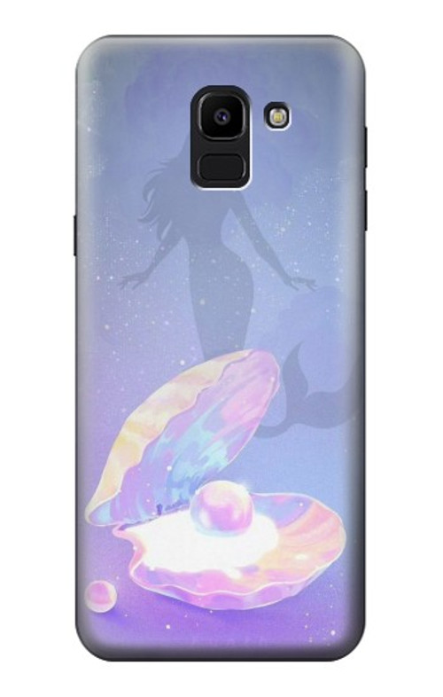 S3823 Beauty Pearl Mermaid Case Cover Custodia per Samsung Galaxy J6 (2018)