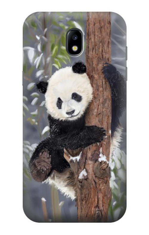 S3793 Cute Baby Panda Snow Painting Case Cover Custodia per Samsung Galaxy J5 (2017) EU Version