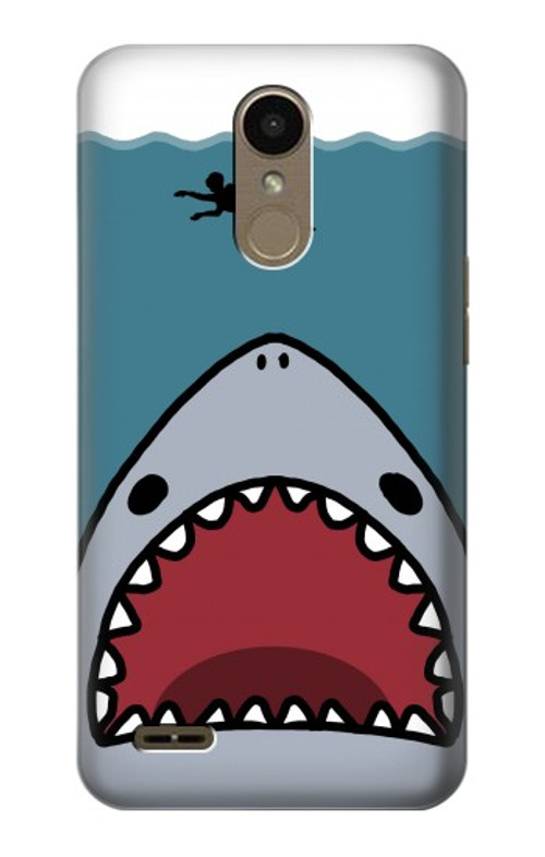 S3825 Cartoon Shark Sea Diving Case Cover Custodia per LG K10 (2018), LG K30