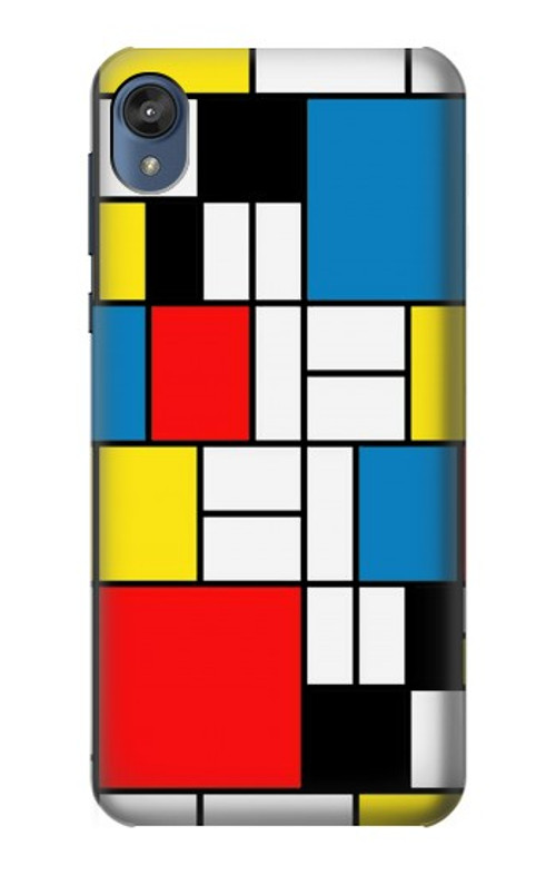 S3814 Piet Mondrian Line Art Composition Case Cover Custodia per Motorola Moto E6, Moto E (6th Gen)